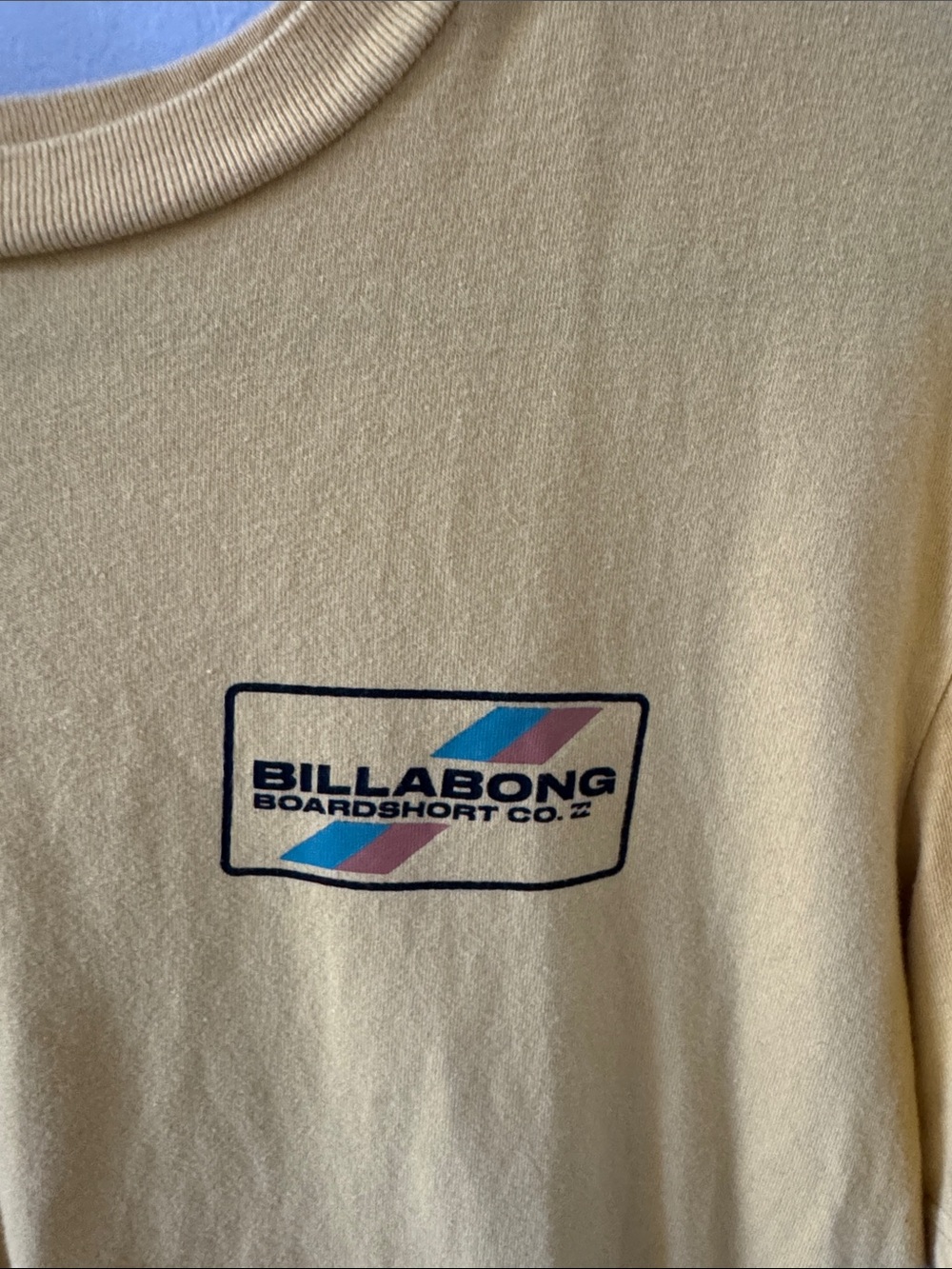 Billabong Pale Yellow Short-Sleeve Logo Tee